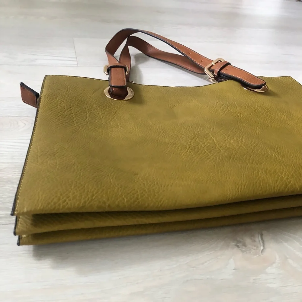 NWT Large Briefcase Work Shoulder Bag Tote with Zip Purse Wallet